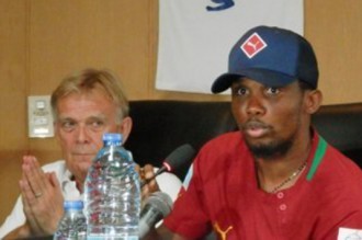 Mondial 2014 : EtoÂ’o et son entraineur sÂ’empoignent avant le match contre la Tunisie 